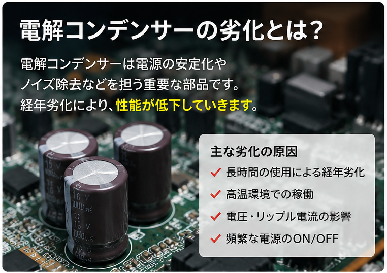 古い機器で増えている『原因不明の不安定動作』の正体とは？