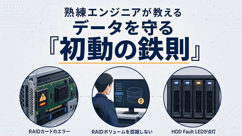 熟練エンジニアが教えるデータを守る「初動の鉄則」