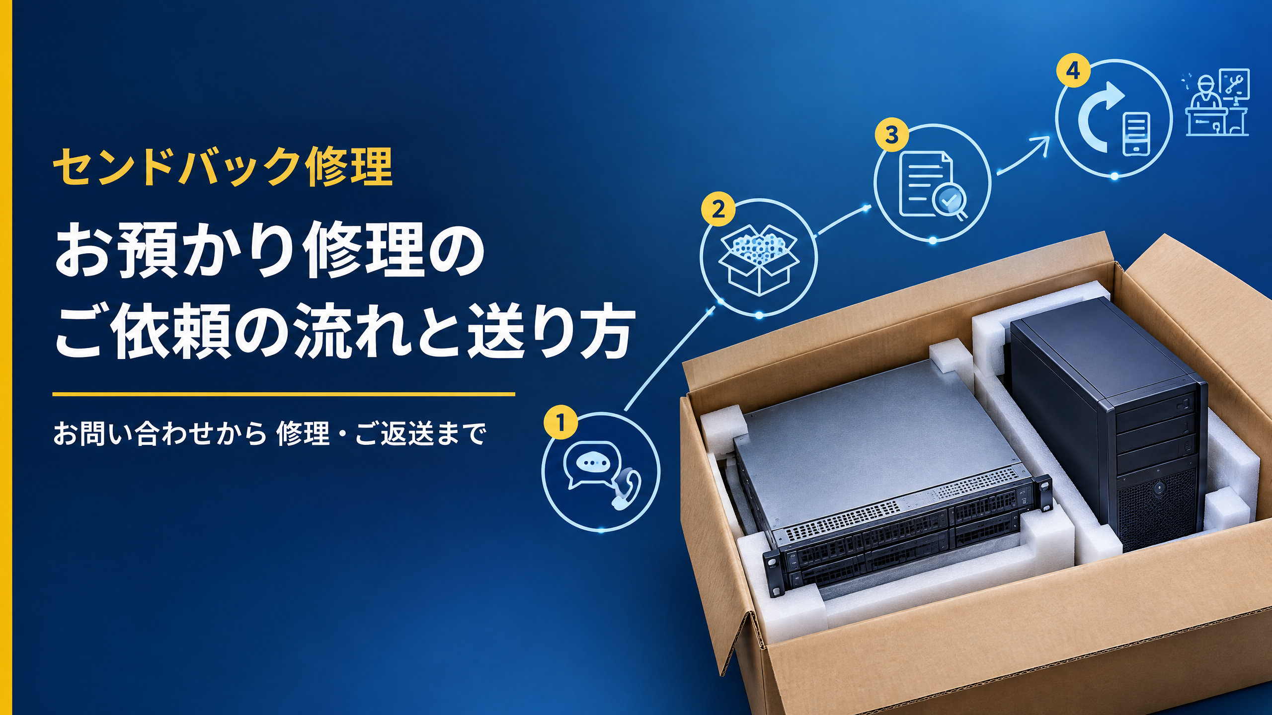 センドバック修理とは?(お預かり修理)ご依頼の流れと送り方